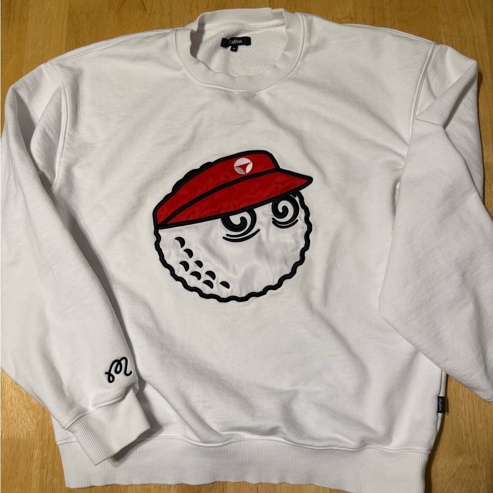 Malbon x TaylorMade White Crewneck